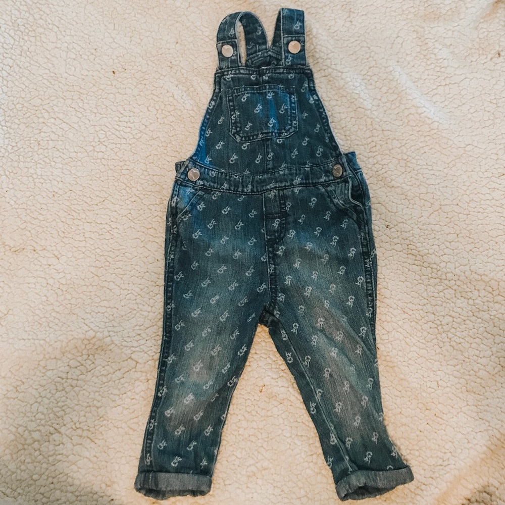 Baby jean pattern overalls